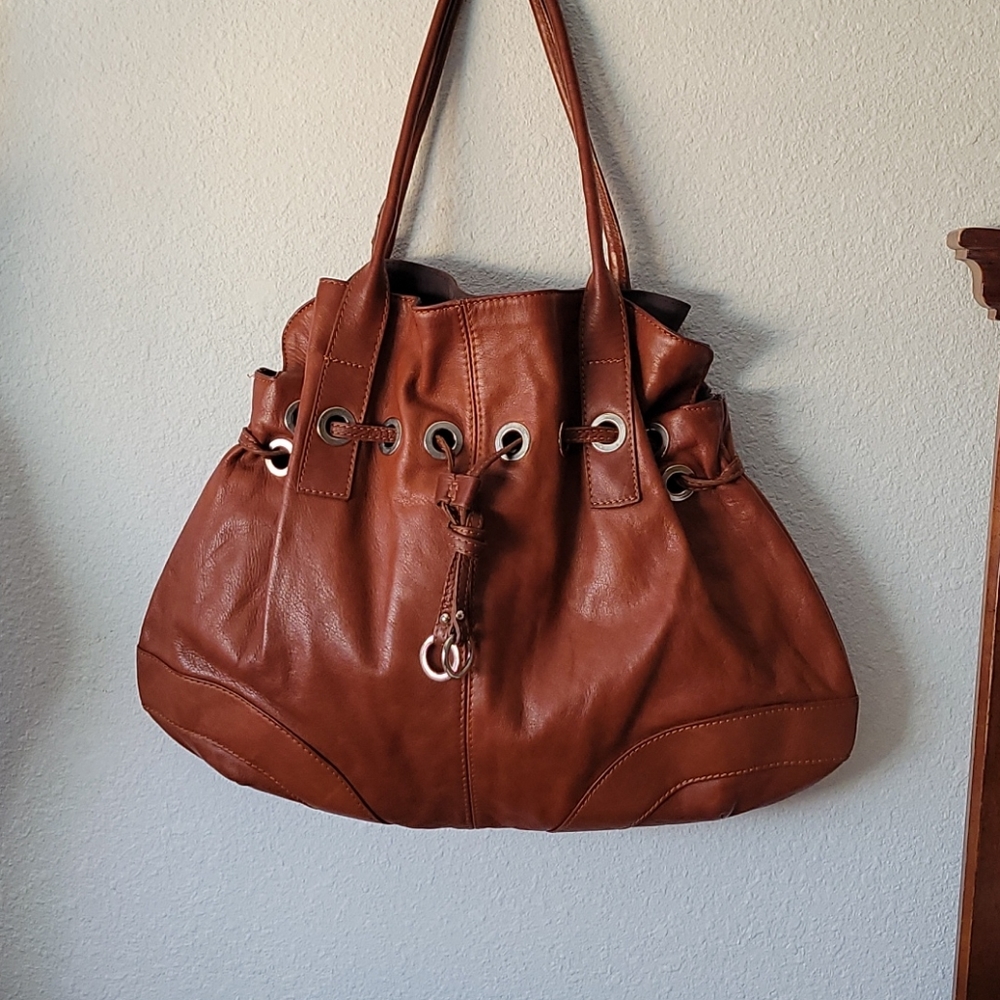 100% Italian Leather Large Hobo Bag